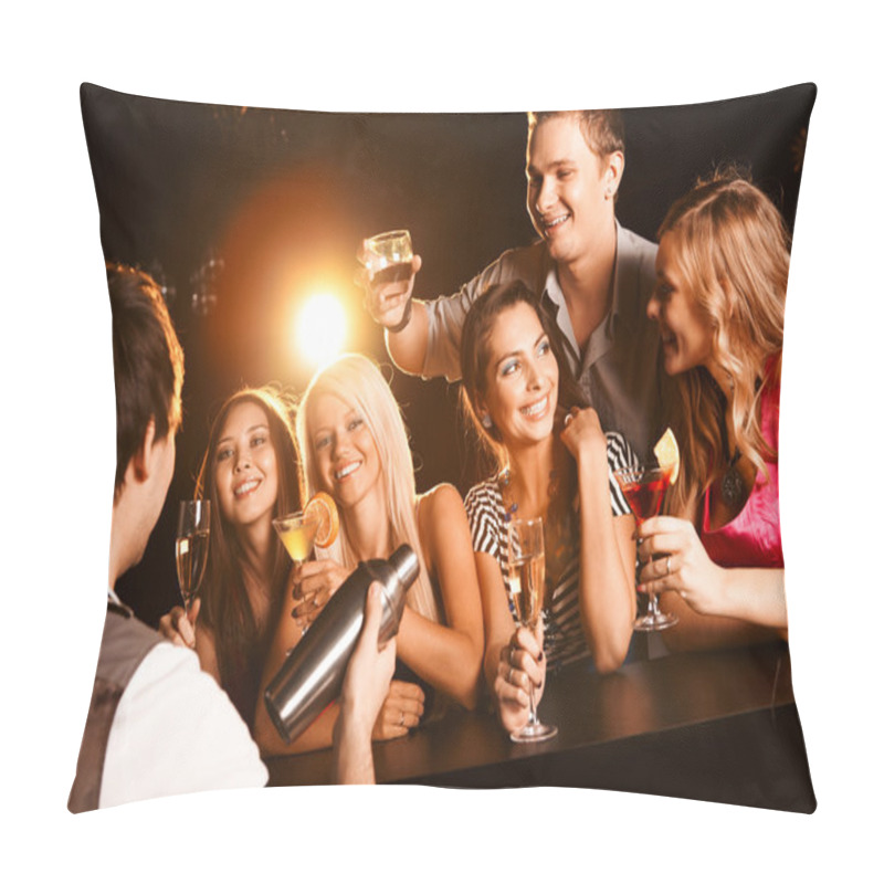 Personality  At The Bar Pillow Covers