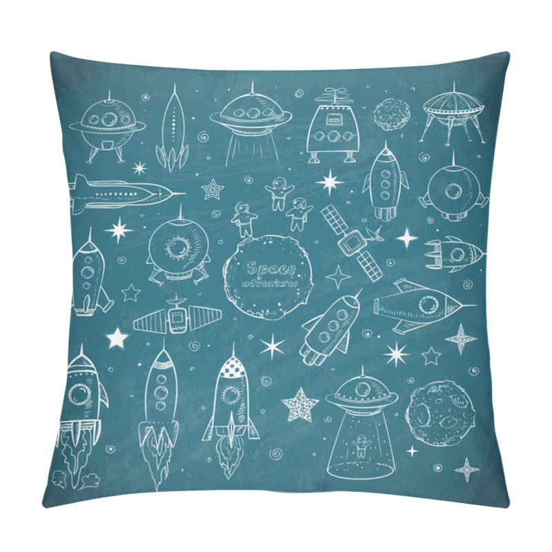 Personality  Collection Of Sketchy Space Objects Pillow Covers