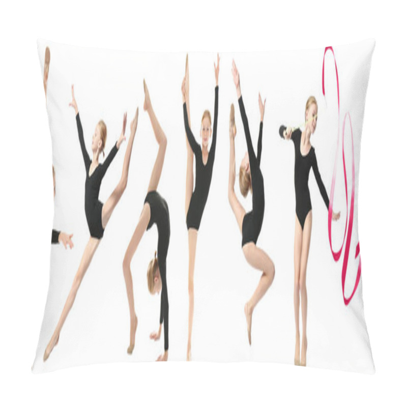 Personality  Girl Doing Gymnastics Exercises   Pillow Covers