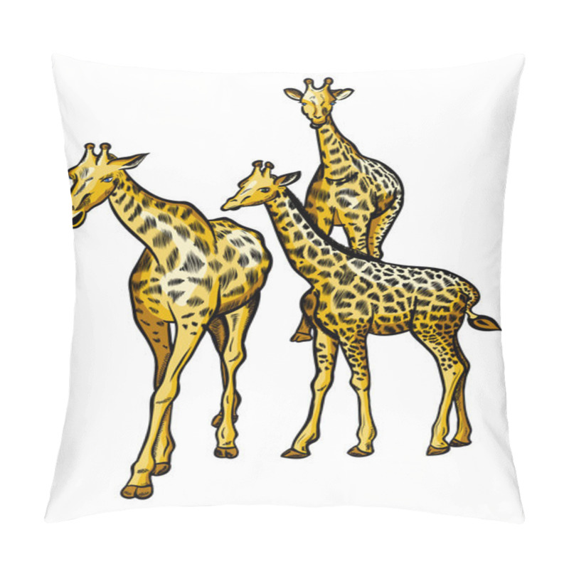 Personality  Giraffes Pillow Covers