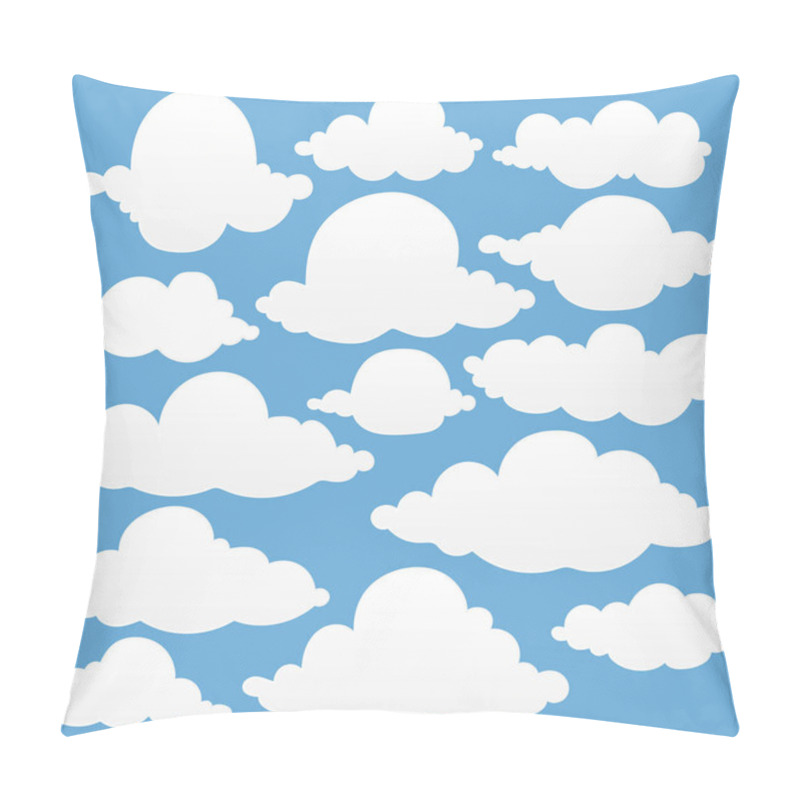 Personality  Hand Drawn Clouds Set.  Pillow Covers