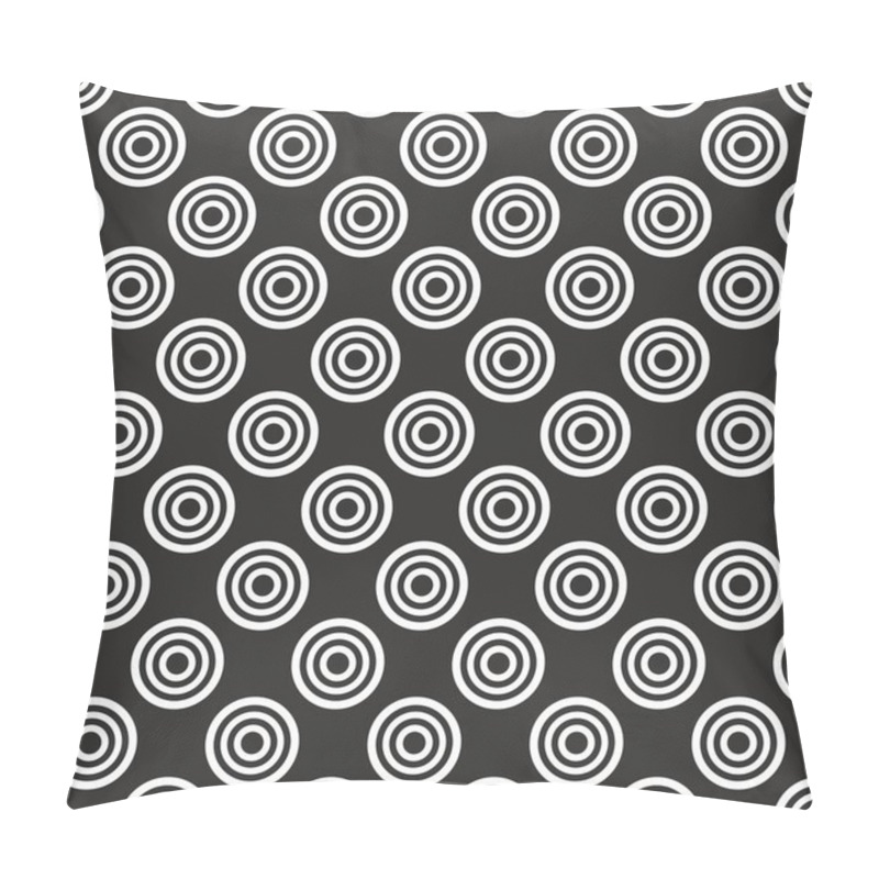 Personality  Seamless Dark Vector Pattern With White Polka Dots On Black Background. For Web Design, Blog, Desktop Wallpaper, Texture Pillow Covers