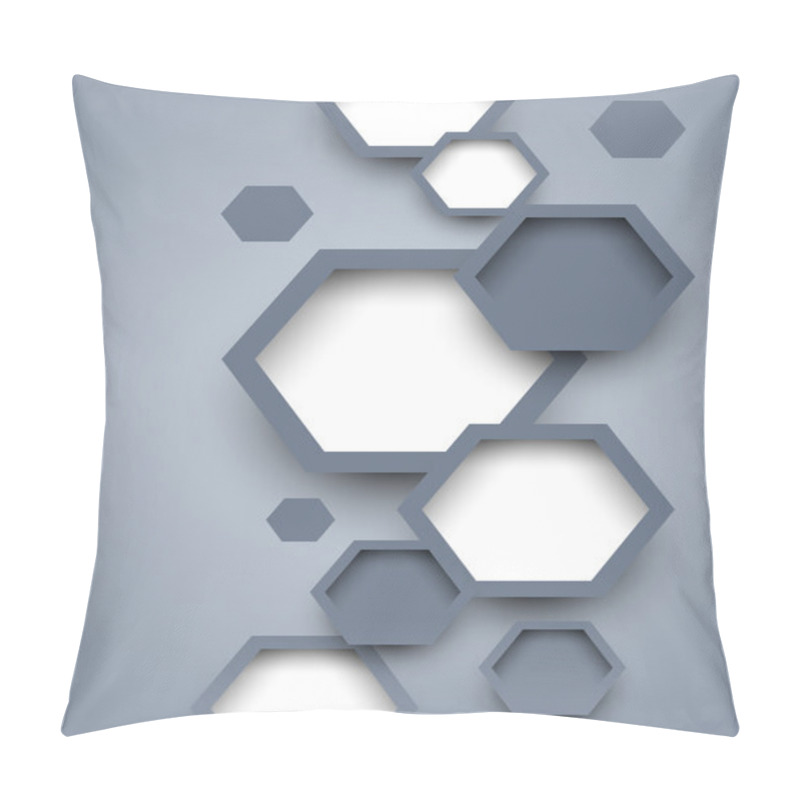 Personality  Abstract Background With Hexagons Pillow Covers