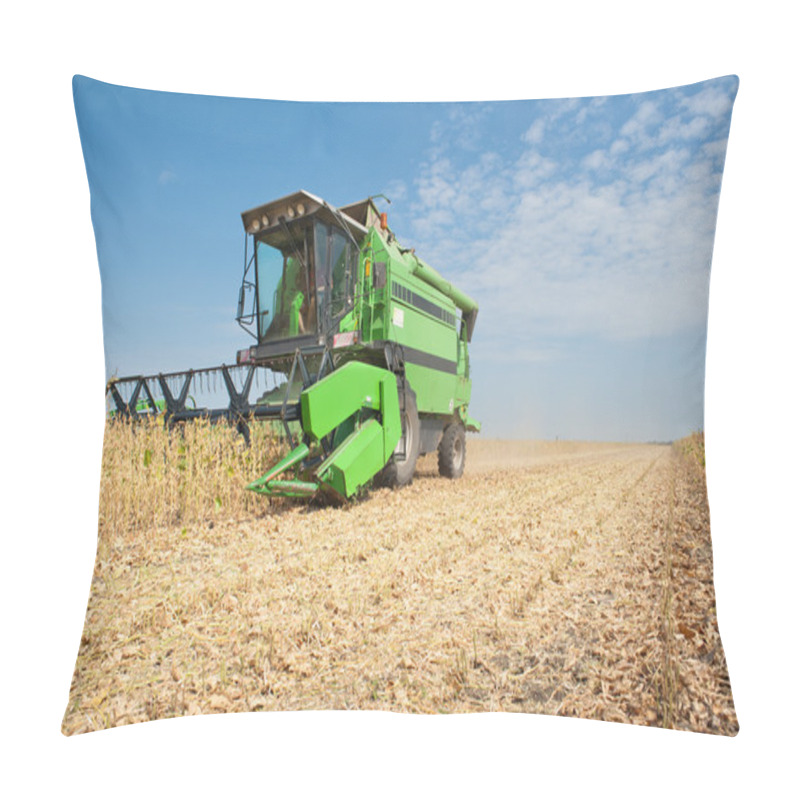 Personality  Harvesting Soybeans Pillow Covers