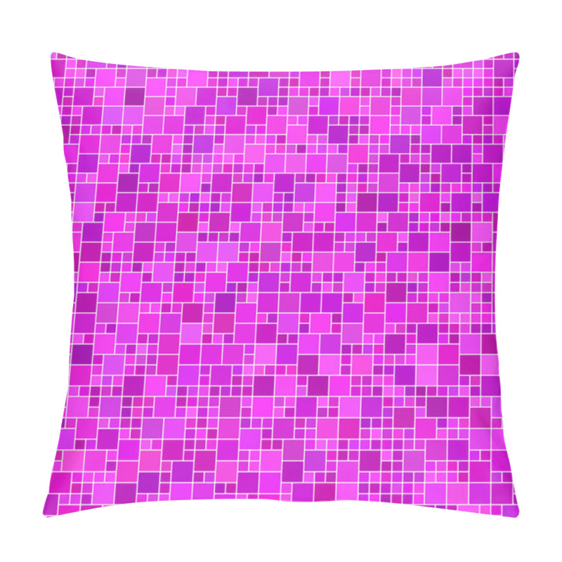 Personality  Magenta Square Mosaic Background Pillow Covers