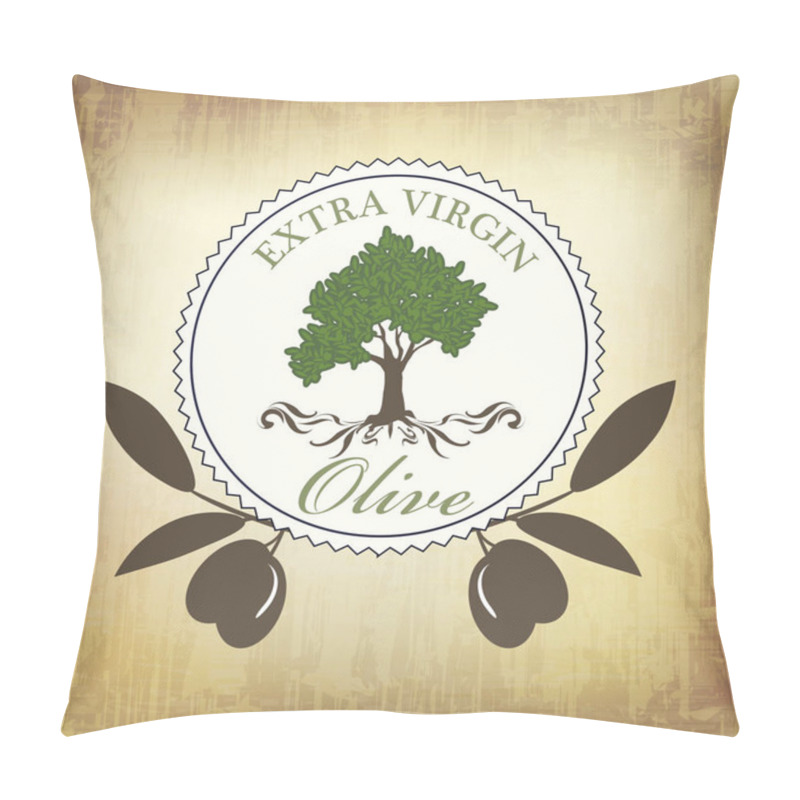 Personality  Olive Tree Logo Pillow Covers