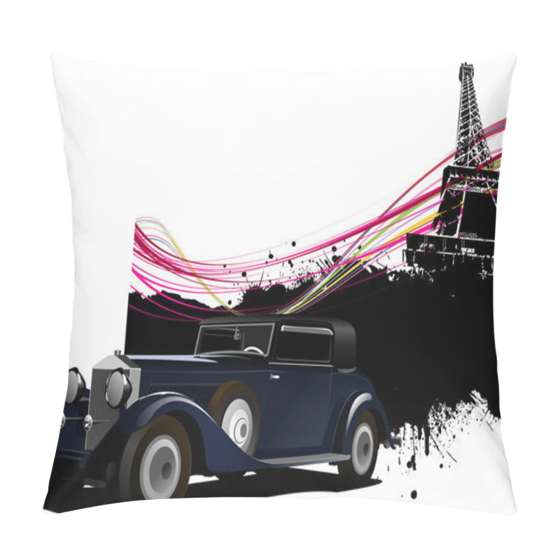 Personality  Paris Image Background Pillow Covers