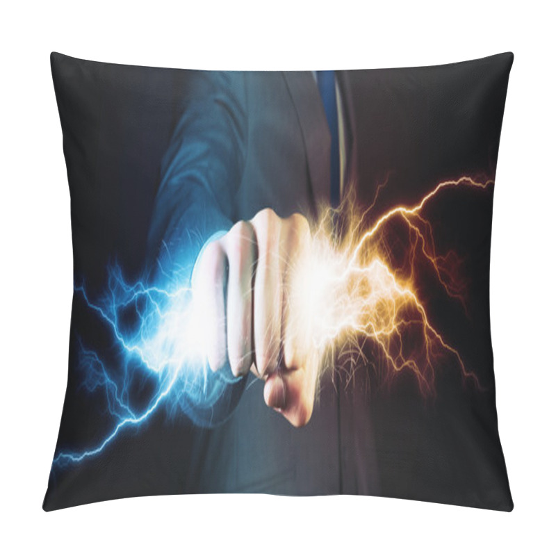 Personality  Power In Hands Pillow Covers