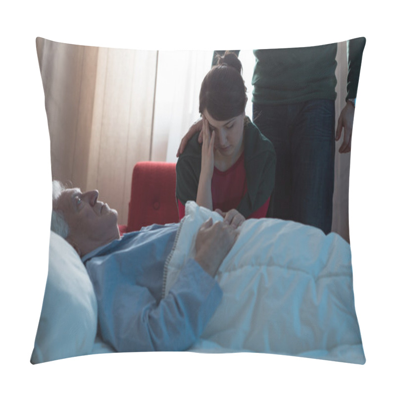 Personality  Depressed Daughter In Hospital Pillow Covers