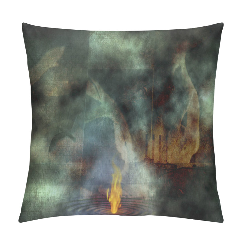 Personality  Fire On Water Pillow Covers