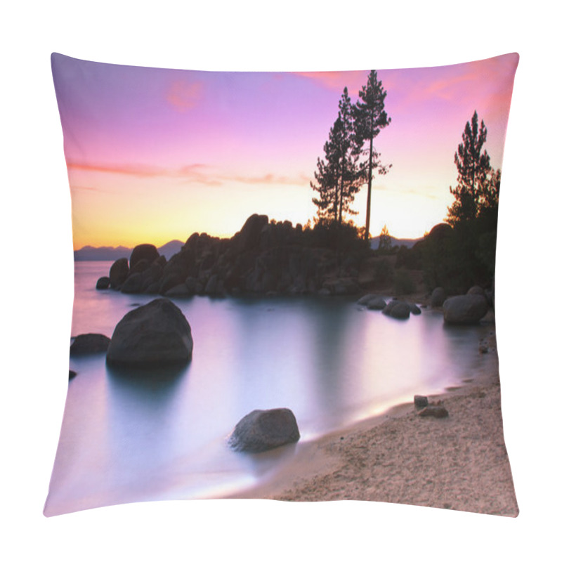 Personality  Sand Harbor, Lake Tahoe Pillow Covers