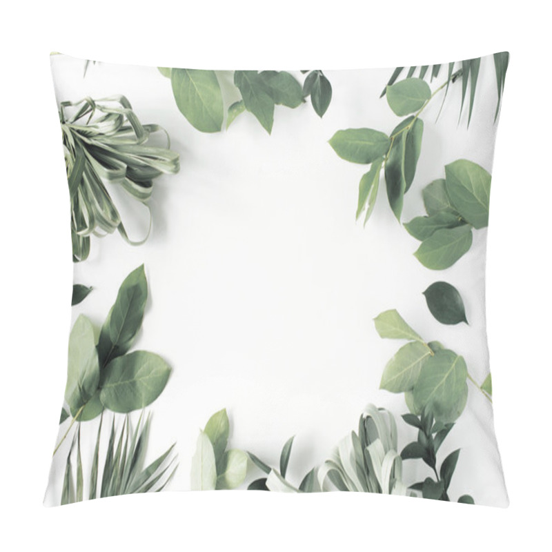 Personality  Green Leaves Frame Pillow Covers