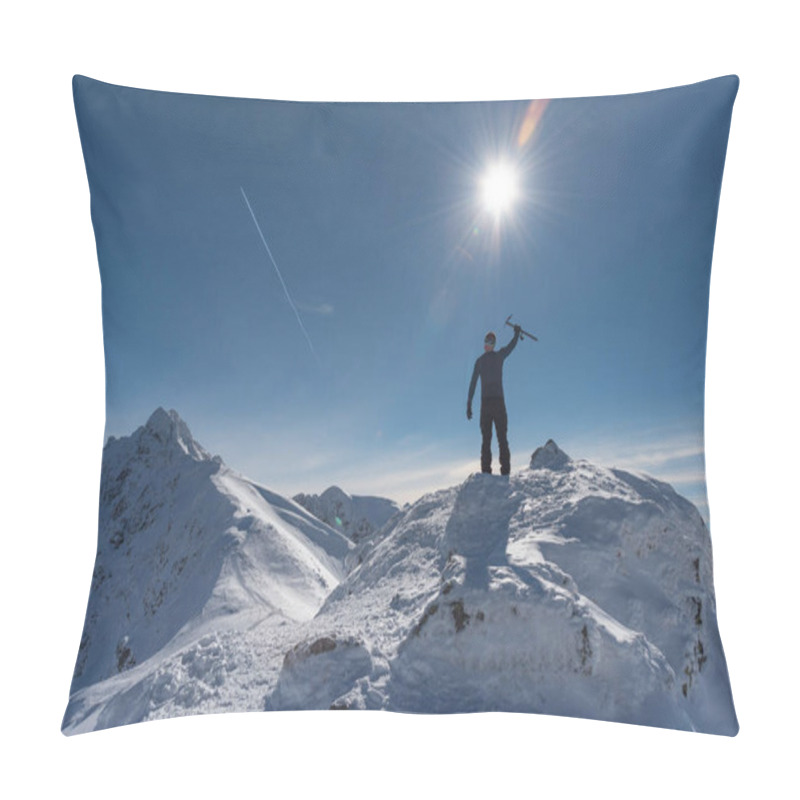 Personality  Beautiful Winter Views Of The High Tatra Mountains With Tourists, Skiers And Amazing States Of Nature Pillow Covers