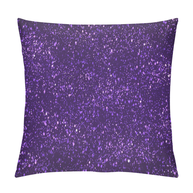 Personality  Purple Glitter Particles Background Pillow Covers