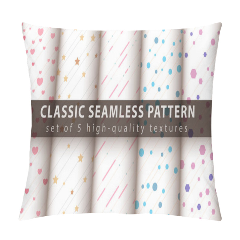 Personality  Classic Seamless Pattern - Set Five Items Pillow Covers