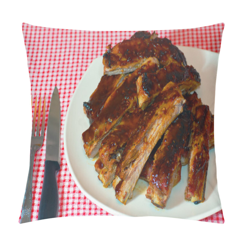 Personality  Stack Of BBQ Spare Ribs Pillow Covers