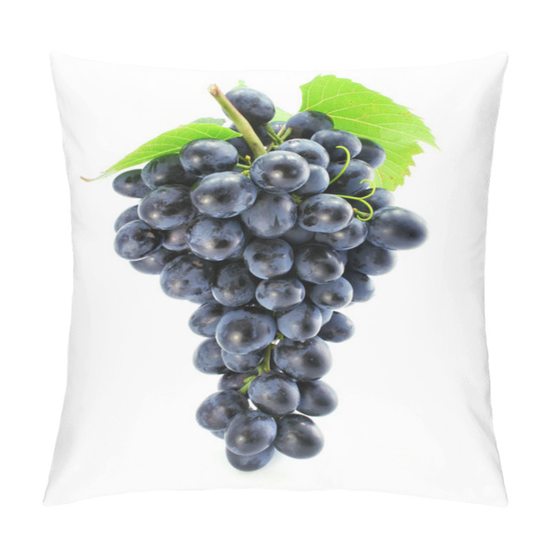 Personality  Cluster Of Blue Grape Isolated Pillow Covers