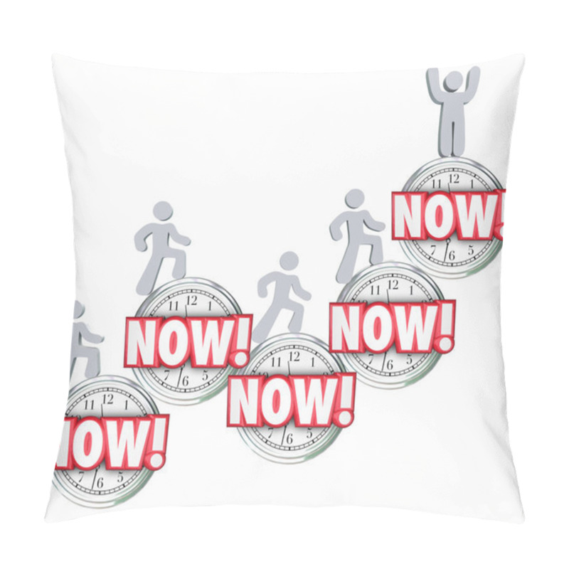 Personality  Now People Clocks Pillow Covers