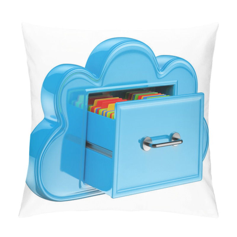 Personality  3D Cloud Storage Services Concept Pillow Covers