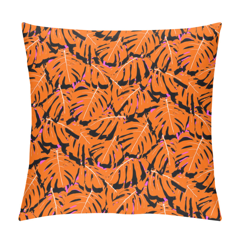 Personality  Seamless Pattern With Tropical Leaves Pillow Covers