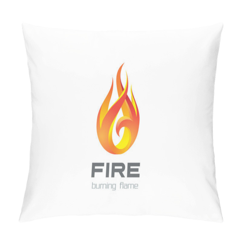 Personality  Fire Flame Logo Design Pillow Covers