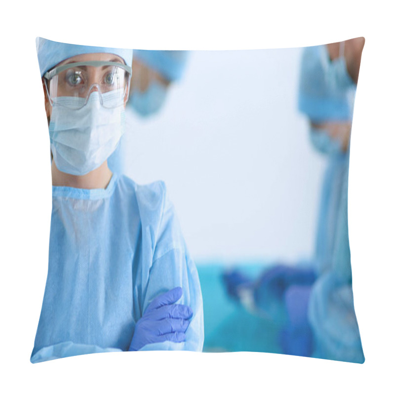 Personality  Surgery Team In The Operating Room Pillow Covers