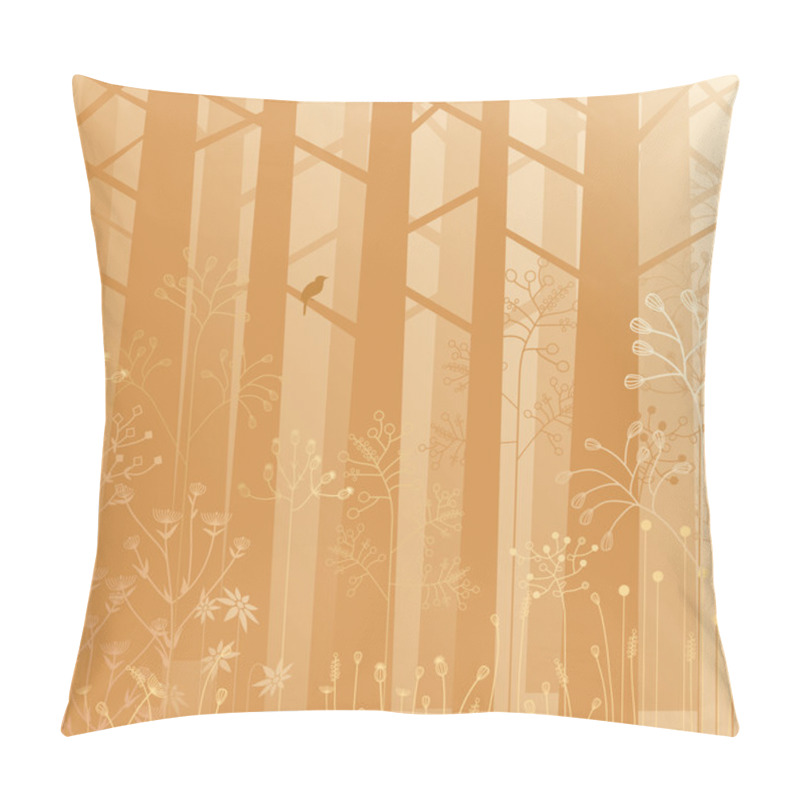 Personality  Undergrowth In The Mist Pillow Covers