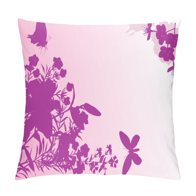 Personality  Pink Butterflies On Bouquet Pillow Covers