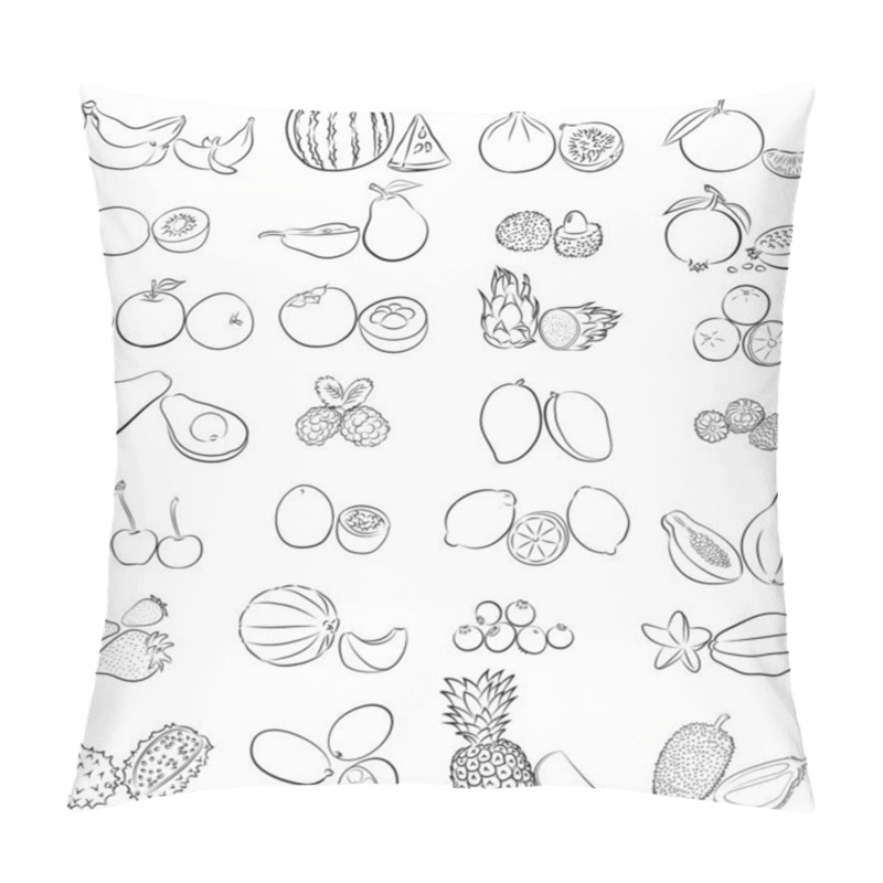 Personality  Tropical Fruits Pillow Covers