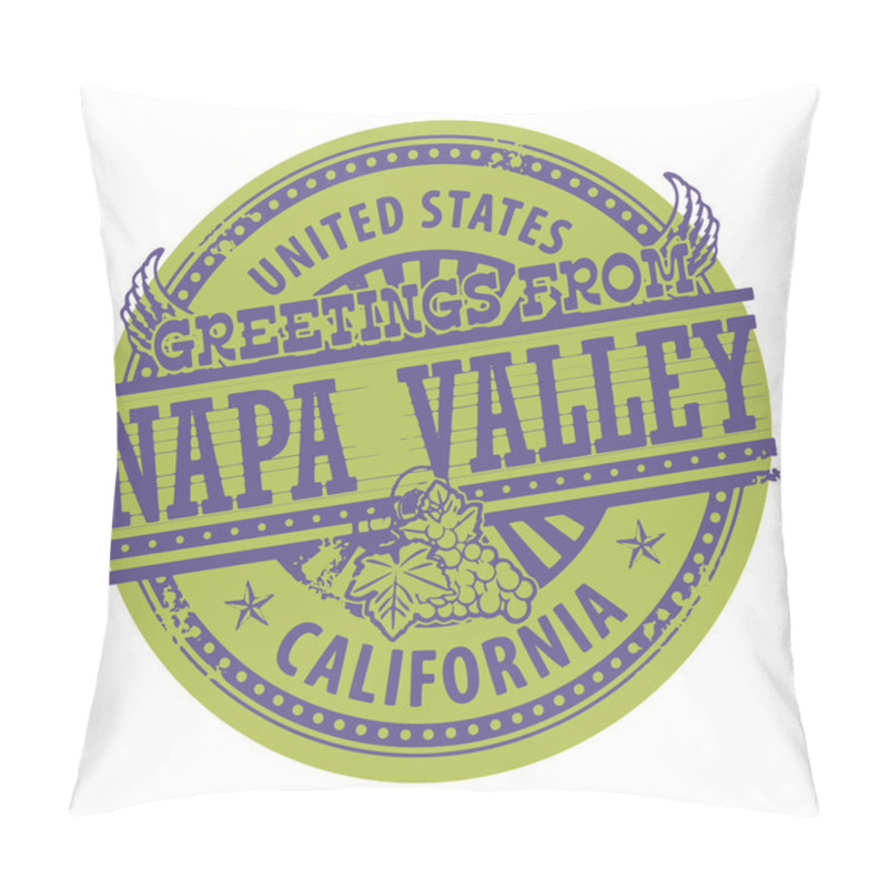 Personality  Greetings From Napa Valley Sign Pillow Covers