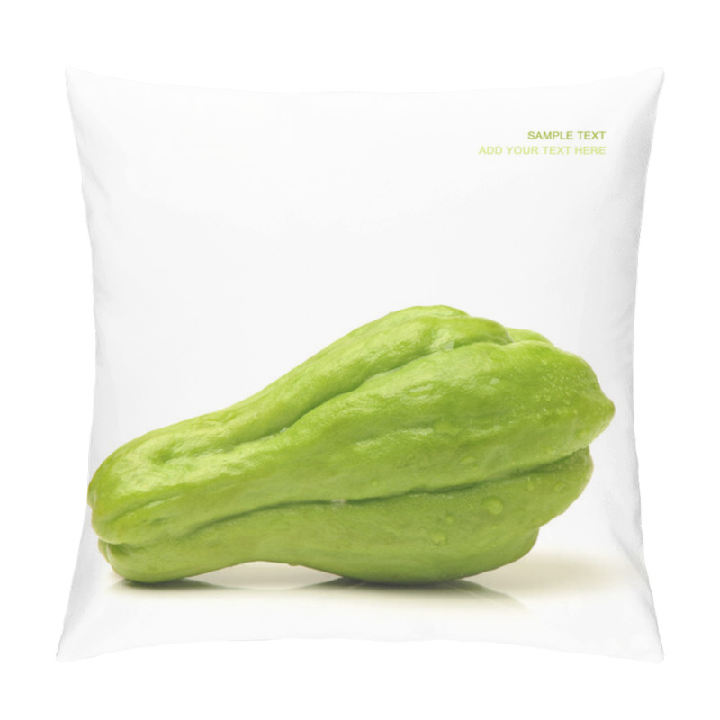 Personality  Chayote On White Background Pillow Covers