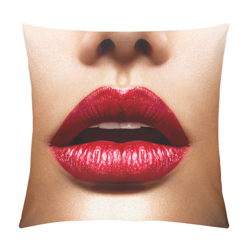 Personality  Sexy Lips. Beauty Red Lips Makeup Pillow Covers