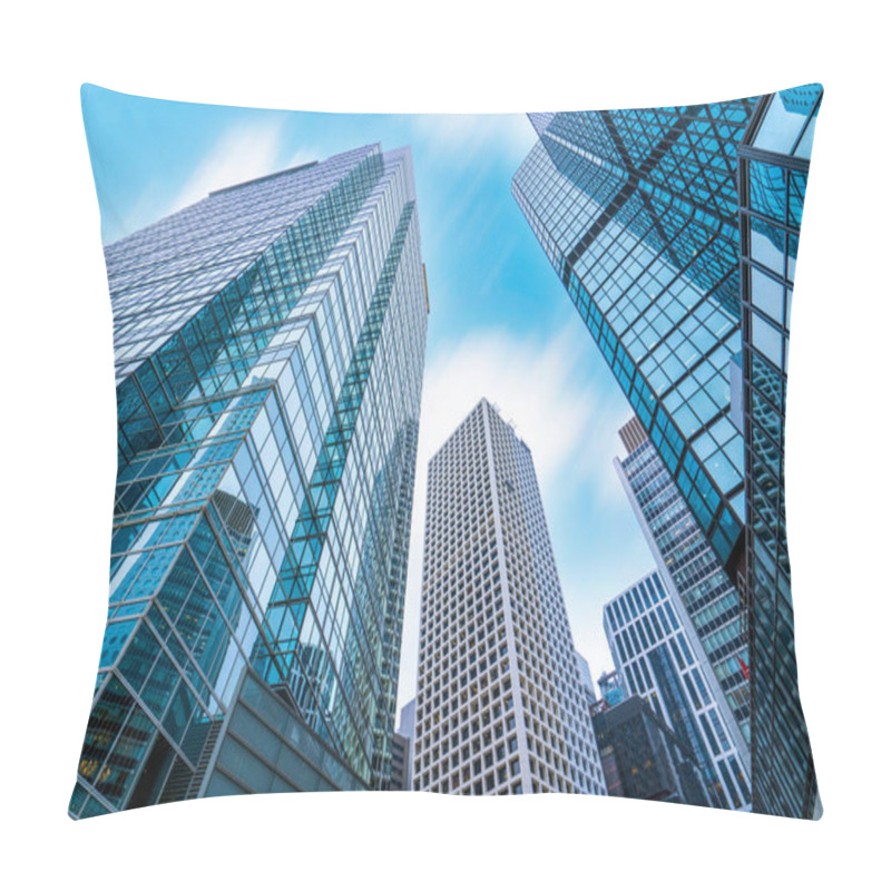 Personality  Urban Architecture Office Of Building Business Distric Pillow Covers