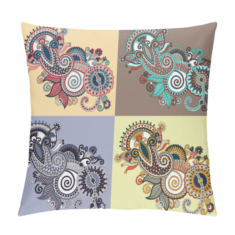 Personality  Ornate Flower Design Pillow Covers