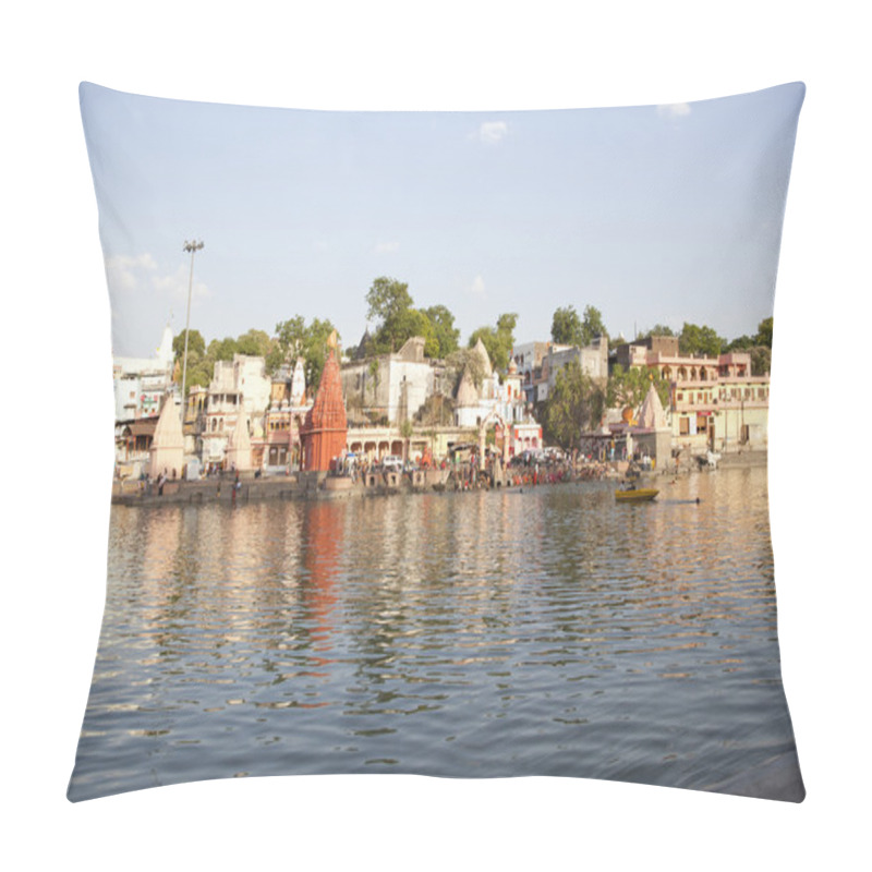 Personality  Temples At Shipra Ghat Pillow Covers