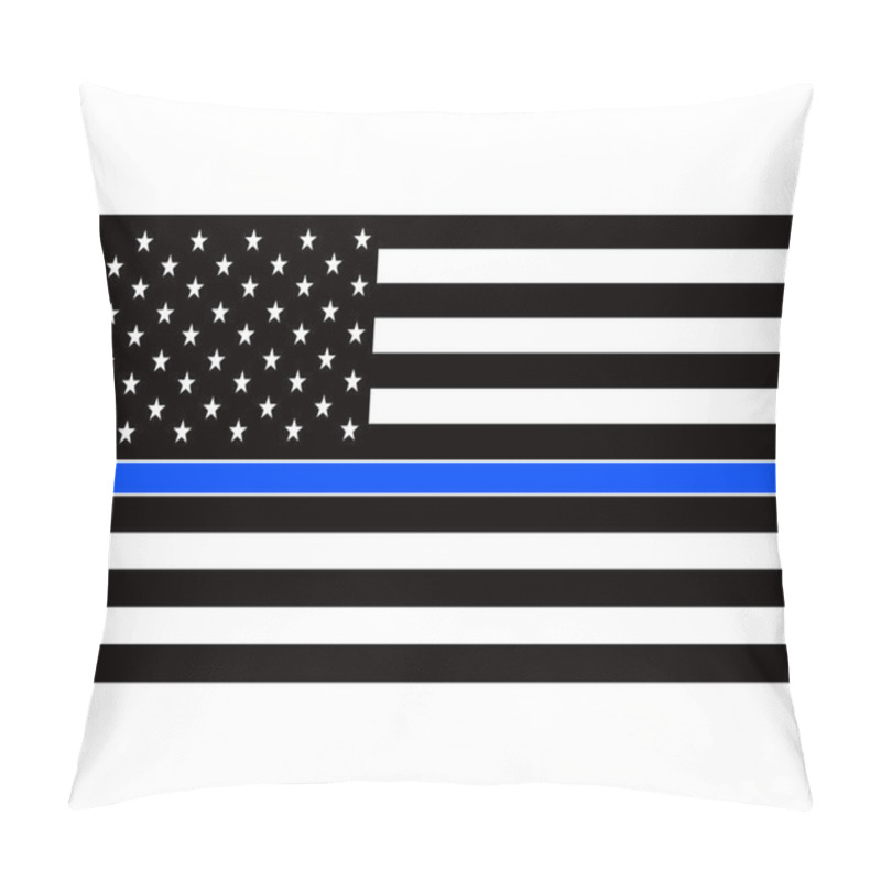 Personality  American Police Flag. Thin Blue Line American Police Flag. Pillow Covers