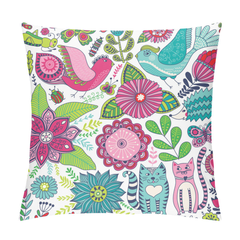 Personality  Seamless Floral Pattern Pillow Covers