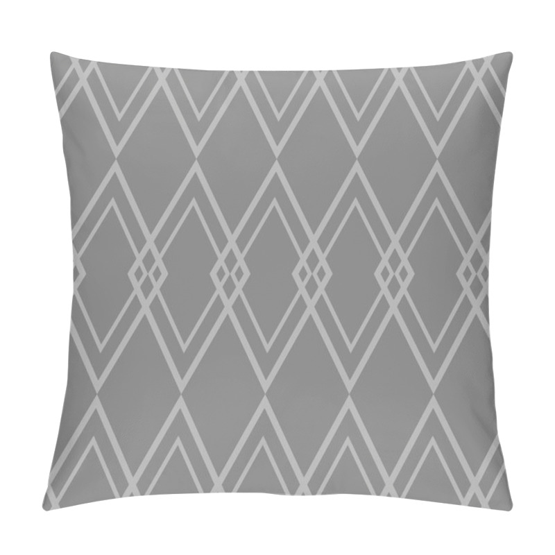 Personality  Tile Vector Pattern With Grey Background Wallpaper Pillow Covers