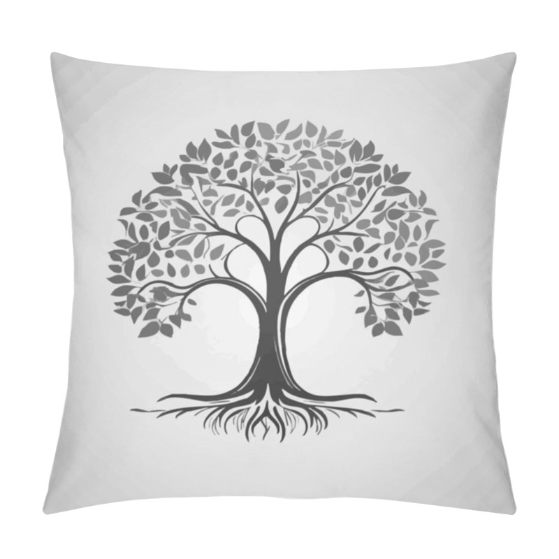 Personality  Abstract Tree Illustration Art Design For Social Media Template Backgrounds. Pillow Covers