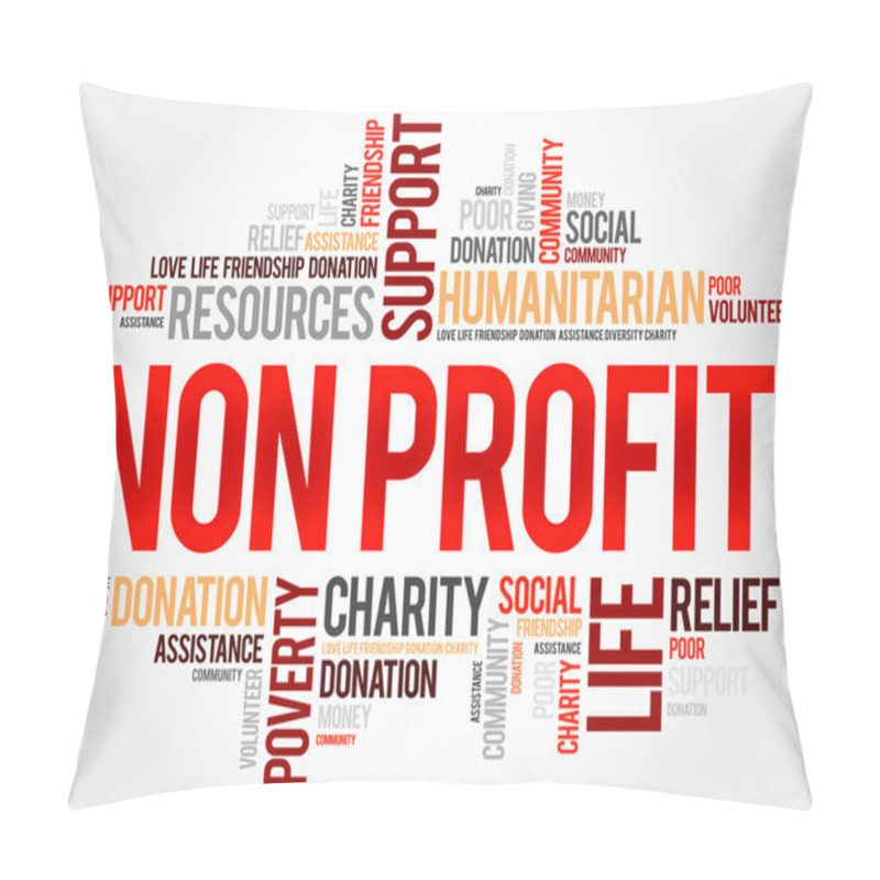 Personality  Non Profit Word Cloud Pillow Covers