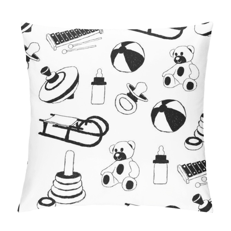 Personality  Toys Doodle Pattern Pillow Covers