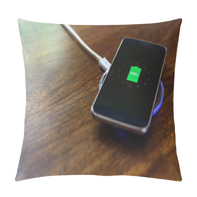 Personality  Smartphone Charging On A Charging Pad. Wireless Charging Pillow Covers