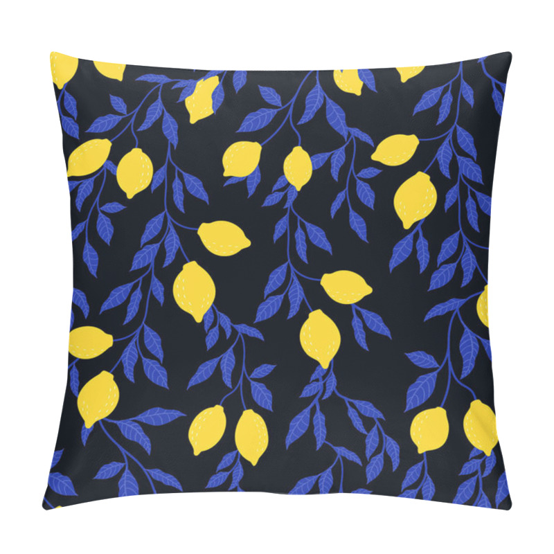 Personality  Tropical Pattern With Stylized Lemons. Vector Seamless Texture. Pillow Covers