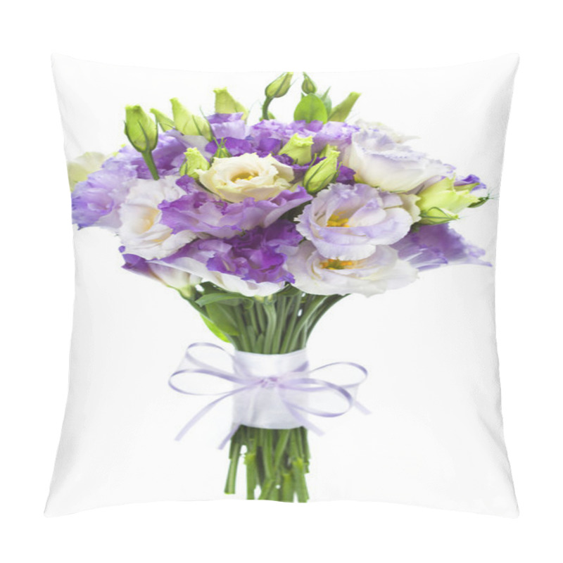 Personality  Beautiful Eustoma Flowers Bouquet Pillow Covers