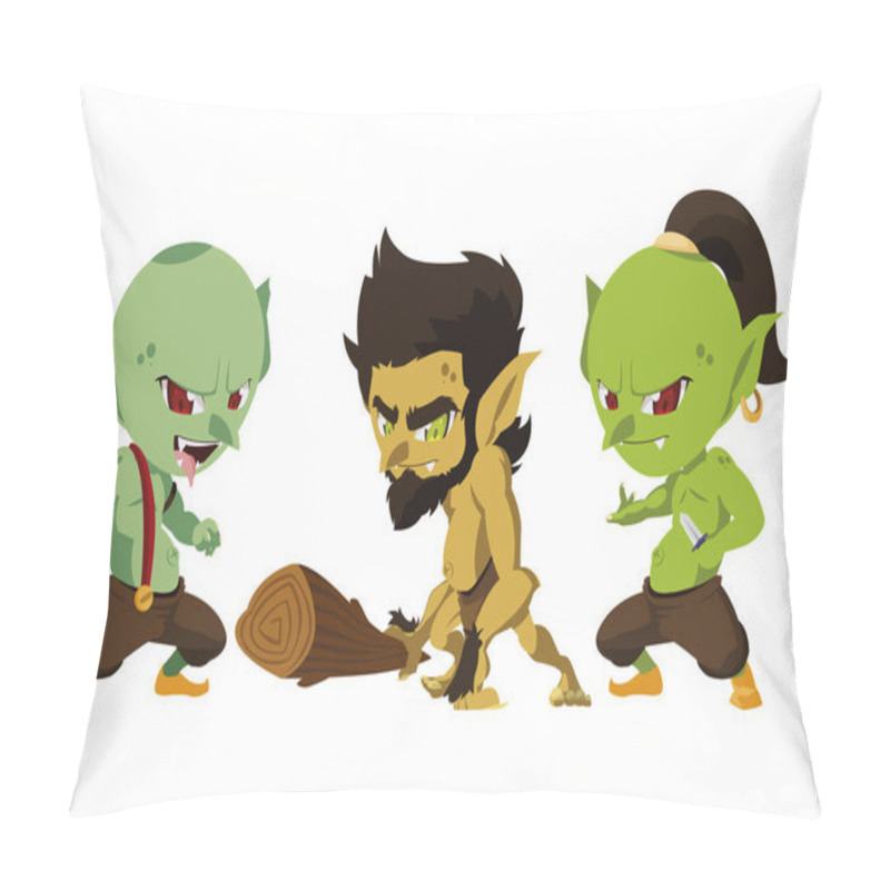 Personality  Ugly Trolls And Caveman Gnome Magic Characters Pillow Covers