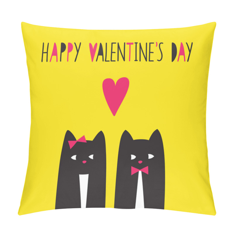 Personality   Cats Are Looking To Each Other.  Pillow Covers