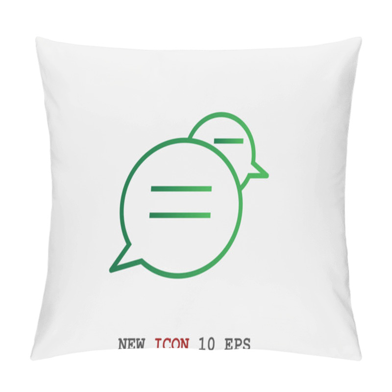 Personality  Dialogue Bubbles Web Icon Pillow Covers