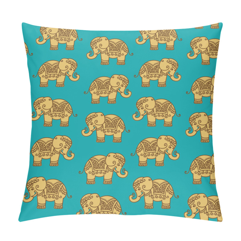 Personality  Decorative Indian Elephant Pattern Pillow Covers