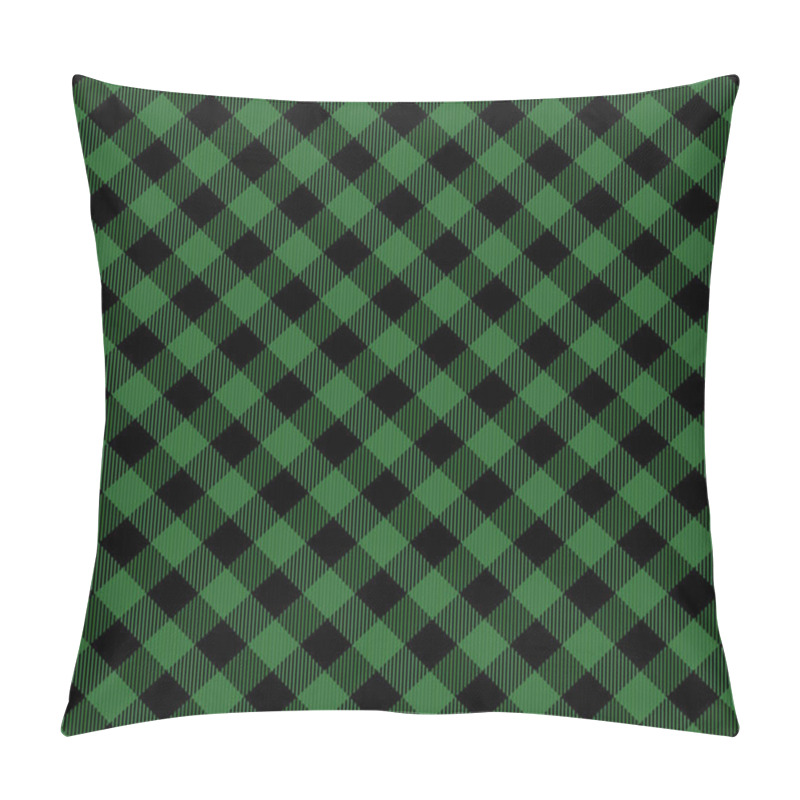 Personality  Lumberjack Tartan. Scottish Diagonal Pattern Cage Pillow Covers