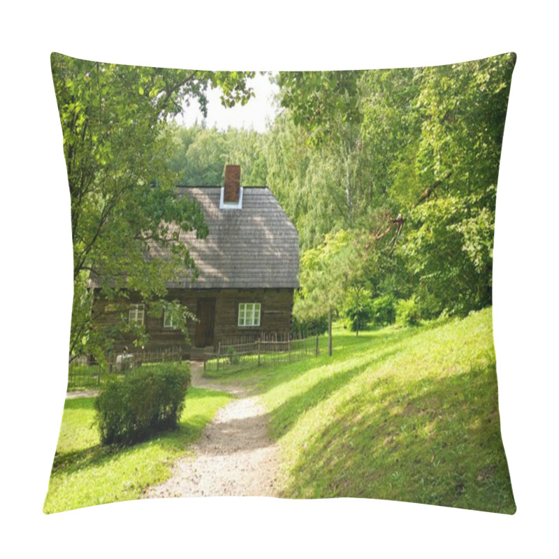 Personality  Old Wooden House In The Forest. Pillow Covers